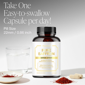 Chinese fabrikant groothandel bulk OEM private label biologische saffraan extract 88,5mg capsules ondersteunt het versterken van het immuunsysteem - Product Image 5