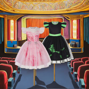 Costume Glinda rose pour enfants avec perruque robe Elphaba noire Cosplay princesse sorcière pour Halloween nouvel an déguisement TV & film inspiré - Product Image 3