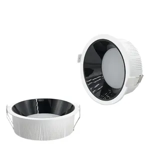 Aluminum recessed down light not dazzling deep cup anti glare led down light for hotel project