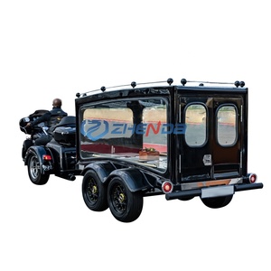 New Style Beautiful Special Funeral <b>Trailer</b> Coffin Hearse Wagon Luxury American Hearse Buggy for Exequies - Product Image 2