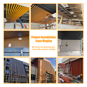 Revêtement métallique moderne en poudre, tube carré en aluminium / lambris pour la décoration murale extérieure - Product Image 4