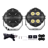 MaXpeedingrods - Luz Auxiliar LED Universal para Todoterreno, 6000K, Blanca, RGB, DRL, para Vehículos Todoterreno, SUV, ATV, UTV, 4x4