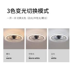 Smart Timer <b>Ceiling</b> <b>Fan</b> with Dimmable Light - 5-Blade, 6-Speed Low Noise DC Motor, Remote & APP Control, for Modern <b>Bedroom</b> - Product Image 5