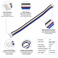 Cable Plano IDC FFC de 10 Pines a 16 Pines Hembra, 25 cm, Aislamiento de PVC/Nylon/PBT/Goma, IP66, Cobre Estañado para Electrodomésticos