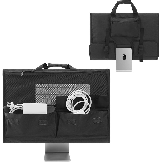 Travel Carrying Case for 24''~27'' Desktop Monitor(Universal), Protective Storage Bag for iMac Monitor Dust Cover