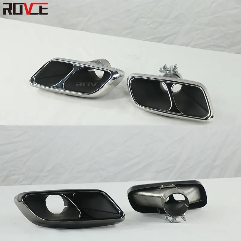 ROVCE-silenciador trasero para coche, puntas de escape de garganta para Land Rover Range Rover Sport 2014-2017, accesorios para coche