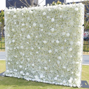 Mur de fleurs artificielles à l'impact visuel exceptionnel pour mariage, fête, événement, cérémonie, toile de fond de photomaton, décoration - Product Image 1