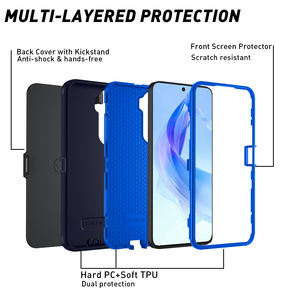 Funda Protectora Resistente a Golpes para Huawei <span class=keywords><strong>Honor</strong></span> 400 200 90 Lite 400 Pro X9A X9B X9C X8C X7A X7B X7C X6B, Fundas Protectoras con Clip - Product Image 3