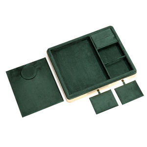 Uxury-bandeja de embalaje de joyería personalizada, bandeja de exhibición de <span class=keywords><strong>aros</strong></span> dorados, pendientes <span class=keywords><strong>y</strong></span> anillos - Product Image 3