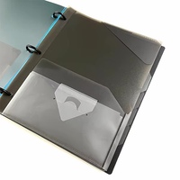 Vente en gros usine : Classeur de présentation A4 à 3 anneaux avec pochette et boucle à brevet pour documents professionnels