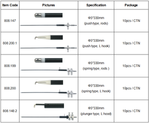 Euprun eletrodo monopópico, hf com sucção e irrigação laparoscópico instrumentos cirúrgicos - Product Image 1