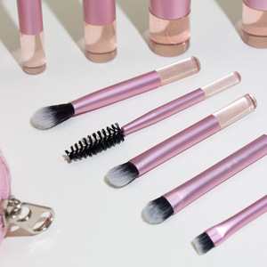 Ensemble <span class=keywords><strong>de</strong></span> 10 <span class=keywords><strong>mini</strong></span>-pinceaux <span class=keywords><strong>de</strong></span> <span class=keywords><strong>maquillage</strong></span> avec logo personnalisé, pinceau à poudre, pinceau à fard à paupières, <span class=keywords><strong>maquillage</strong></span> avec sac, 10 en 1 - Product Image 3