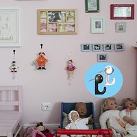 50 PCS Têtes de crochets en plastique pour tableau en liège, crochets décoratifs pour tableau d'affichage mural, fournitures de bureau et scolaires
