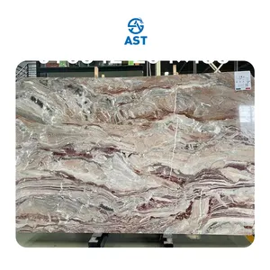 AST OEM/ODM marmo baldosa优质石材最受欢迎的阿拉伯卡托Orobico Rosso红色浅红色大理石板