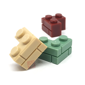 DELO TOYS (8 Colores) Bloques de Construcción Educativos, Ladrillos de Plástico, Accesorios de Construcción de Paredes DIY, Ladrillo de Esquina 2x2 - Product Image 2