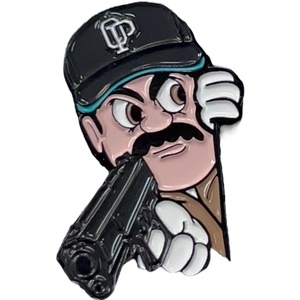 Pin de solapa de metal esmaltado personalizado al por mayor con logo de El Chapo, estilo mexicano, para sombrero de vaquero y gorra de béisbol para hombre - Product Image 6