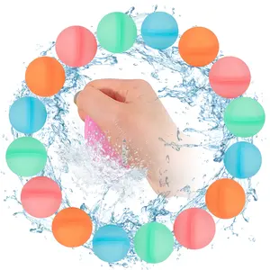 Venda quente Verão Divertido Quick Fill Squeezable Silicone Bola De Água Bomba De Água Balões Para Crianças Luta De Água