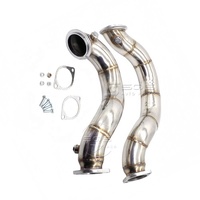 Downpipe N54 de haute qualité SQS OEM/ODM pour BMW E82 E88 E90 E91 E92 E93 N54 2007-2013 RHD LHD en acier inoxydable de 3 pouces