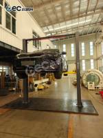Taller de reparación automática de pórtico de 2 postes, elevador de automóviles, elevador de aire de desbloqueo Manual bilateral barato, elevadores de automóviles de precio competitivo