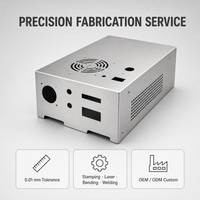 Service de fabrication de tôlerie OEM, boîtier de châssis en acier inoxydable sur mesure pour l'électronique, découpe laser, pliage CNC, soudage