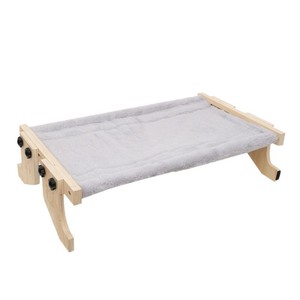 Hamaca para gatos de madera maciza, cama rectangular para mascotas, nido colgante para ventana o junto a la cama. - Product Image 2