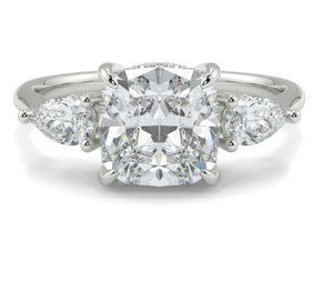 Bague en diamant cultivé en laboratoire 14k/18k ensemble de bijoux en or rouge jaune rose véritable piercing solide collier fin bracelet moissanite - Product Image 1