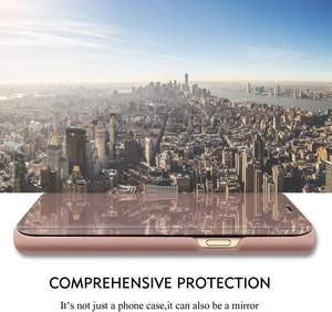Étui de téléphone à clapet avec support, protection contre les chocs, miroir transparent, pour <span class=keywords><strong>Samsung</strong></span> <span class=keywords><strong>Galaxy</strong></span> S25 Ultra - Product Image 4