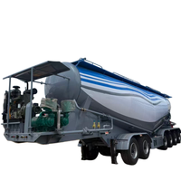 Vente directe usine Nouvelle marque RUYI Semi-remorque citerne à poudre en acier en forme de V de 50 mètres cubes personnalisable pour le transport en vrac
