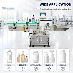 Máquina Etiquetadora Automática de Botellas de Vidrio por Fricción Eléctrica <span class=keywords><strong>para</strong></span> las Industrias Alimentaria, de Bebidas y Química, 40-80 Piezas/Minuto - Product Image 3