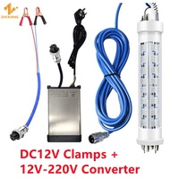 Lumière de pêche sous-marine LED verte DC12V 24V 400W IP68, appât pour les poissons, attire les poissons