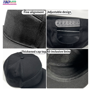 Casquette de sport intelligente LED multilingue, casquette de baseball, application pour changer le contenu, affichage de texte lumineux, chapeaux pour campagne, <span class=keywords><strong>chapeau</strong></span> de fête amusant RGB - Product Image 3