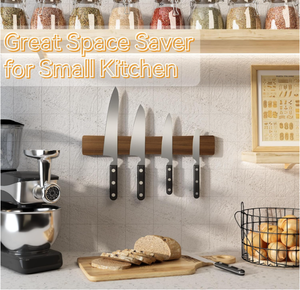 <span class=keywords><strong>Porte</strong></span>-<span class=keywords><strong>couteau</strong></span> magnétique en bois massif fait à la main pour mur - Product Image 3