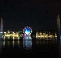 Fontaine Arc-en-ciel Personnalisée Niveau Guinness Fontaine Dansante Extérieure Musicale Flottante avec Éclairage Spectacle Holographique Multimédia