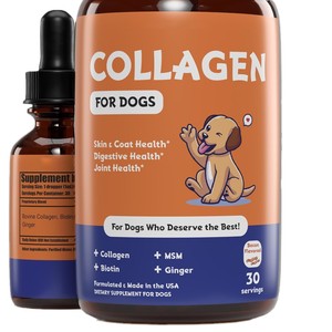 宠物胶原蛋白滴剂营养补充剂狗皮和外套消化健康臀部和关节补充剂液体胶原蛋白为狗 - Product Image 5