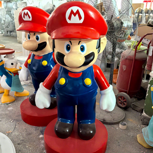 Figura de <span class=keywords><strong>Mario</strong></span> de Tamaño Real, Escultura Decorativa para el Hogar, Tema de Amor, Resina/Fibra de Vidrio, Personalizable, Pintada a Mano - Product Image 1