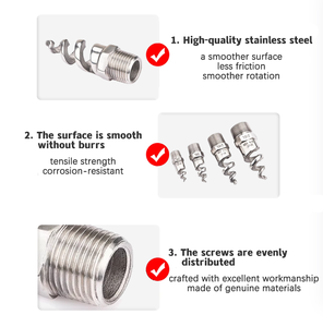 Bico espiral de aço inoxidável, bico de limpeza de <span class=keywords><strong>spray</strong></span> de água, bico de <span class=keywords><strong>spray</strong></span> espiral de desulfuração - Product Image 5
