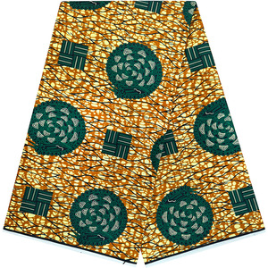 Tissus Cire Imprimée à Motif <span class=keywords><strong>Personnalisé</strong></span> 100% Coton Ankara, Tissus Africains Cire Golden Grand pour Vêtements - Product Image 4