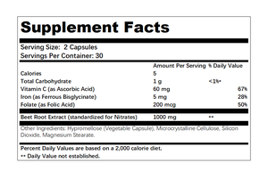 Oem Bietenwortelcapsules 1000Mg Extract Met Ijzer Vitamine C & Foliumzuur Voor Gebruik Door Volwassenen-Immuunondersteuning - Product Image 5