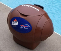 Refroidisseur en plastique HS Boule 50L Coffre à glace avec roues Gardez le vin et les boissons Refroidisseur roulant avec logo promotion