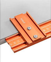 Règle de positionnement en alliage d'aluminium L-HT1293 pour machine de découpe et de finition du bois, sans marquage de ligne, pour la découpe de panneaux