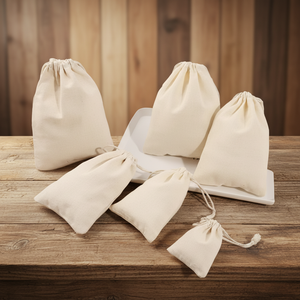 Özel Pamuklu Muslin Kese Çantası Çevre Dostu İpli Çanta Çay Poşeti Sabun Mücevher Saklama Kişiselleştirilmiş Geri Dönüştürülebilir Sıcak Baskılı Hediye - Product Image 2