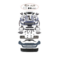Nouveau Kit Carrosserie Pare-chocs Avant Style Turbo GT pour Cayenne 9Y0 9Y0.1 9YA Coupé, avec Feux de Jour LED et Diffuseurs en Fibre de Carbone, Fixation par Vis