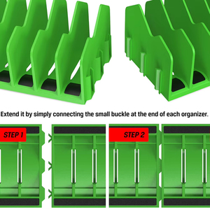 Soporte de Almacenamiento para Alicates Antideslizante y Desmontable con 10 Ranuras, Organizador de Llaves para Garaje y Taller - Product Image 4