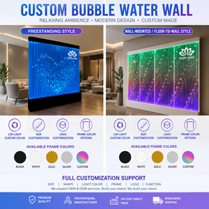 Pared de Agua Acrílica Digital Programable para Diseño de <span class=keywords><strong>Interiores</strong></span>, Adornos de Acuario, Biombo Divisor de Habitaciones - Product Image 2