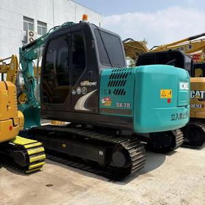 Mini-excavatrice sur chenilles Kobelco SK75 d'occasion, 7 tonnes, d'origine japonaise, faible nombre d'heures, à vendre - Product Image 1