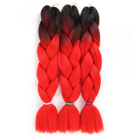 LW-48QT Gradient bicolor Jumbo Tressage Cheveux 24 pouces