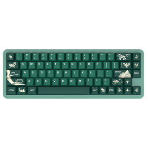 Différentes versions US/UK/JP/KR/RU/<span class=keywords><strong>ES</strong></span>/DE/BR de touches de clavier Animal Forest, profil Cherry, sublimation cinq faces pour clavier mécanique - Product Image 1