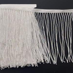 High End Handmade Luxury Sewing Glass <strong>Beads</strong> Trimming 15cm Width Black Gold Silver <strong>Bugle</strong> Gold Beaded Fringe Trim - Product Image 5