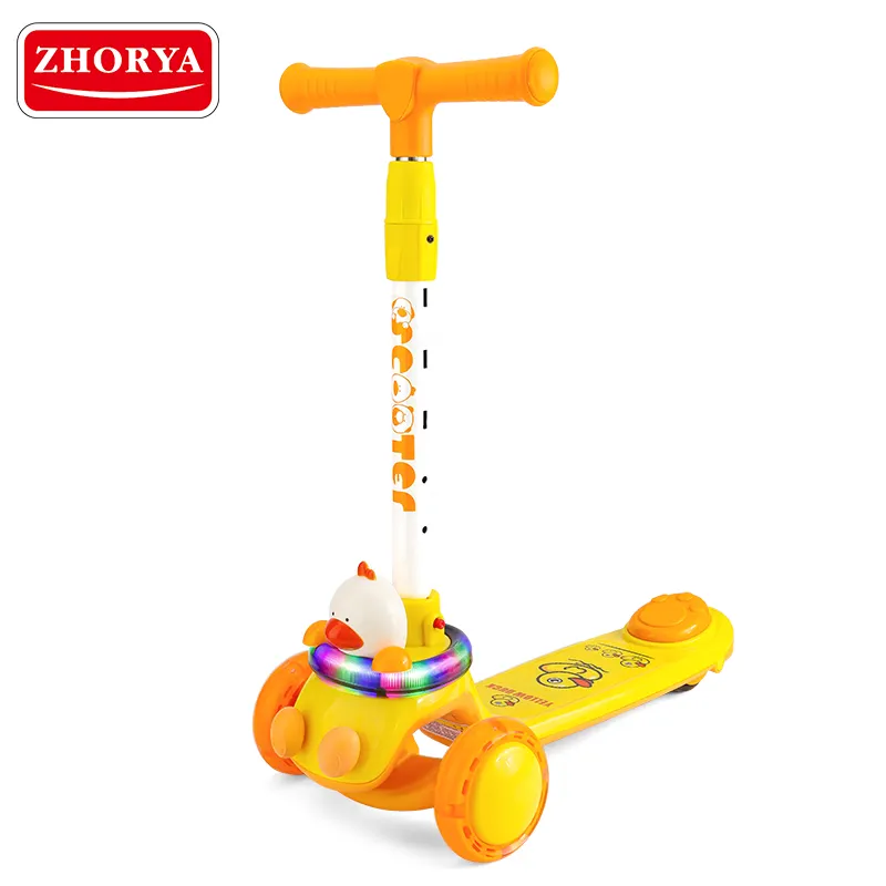 Zhorya triciclo 3 rodas chutar scooter de bebê Extra-Wide Board Kids 'Kick Scooters & foot scooters Para crianças Meninas Meninos