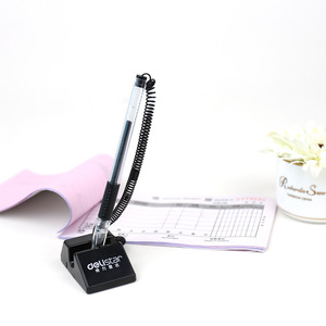 Deli 6791 <b>Desk</b> Pen 0.5mm Gel Pen with <b>Rotatable</b> Holder for Office Use - Product Image 4
